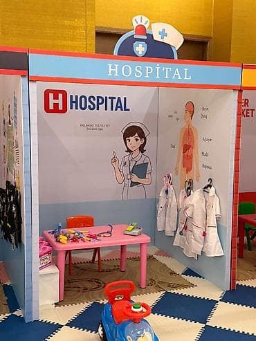 Uşaq üçün modul mini-şəhər oyun zonası – Polis, Xəstəxana və — 2