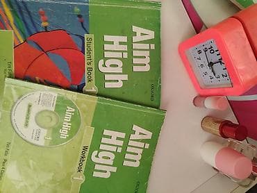 Aim high student book, work book, Oxford kitablari satılır — 2
