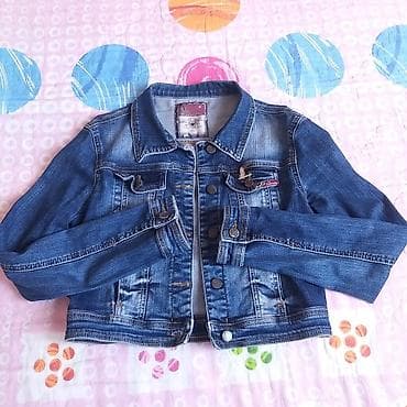 cins pencey: Qadınlar üçün klassik cins gödəkçə - Material: sıx denim (cins) - — 1