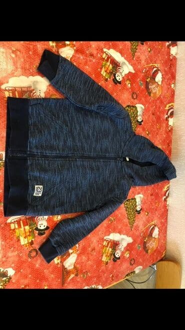 uşaq jaketi: Waikiki Uşaq üçün kapüşonlu jaket/sviter - Rəng: tünd mavi, nazik — 1