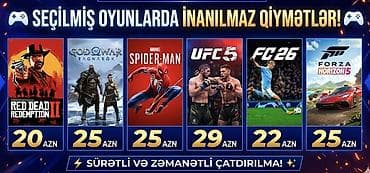 xbox one disk: 🔥 PLAYSTATION OYUNSEVƏRLƏR ÜÇÜN İNANILMAZ FÜRSƏT! 🔥 3 ƏDƏD OYUN ALANA — 1