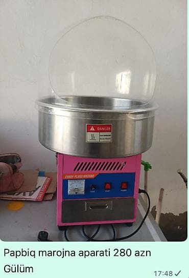 Оборудование для ресторанов, кафе: Pambıq şirniyyatı (candy floss) aparatı – Elektriklə işləyən “Candy — 1