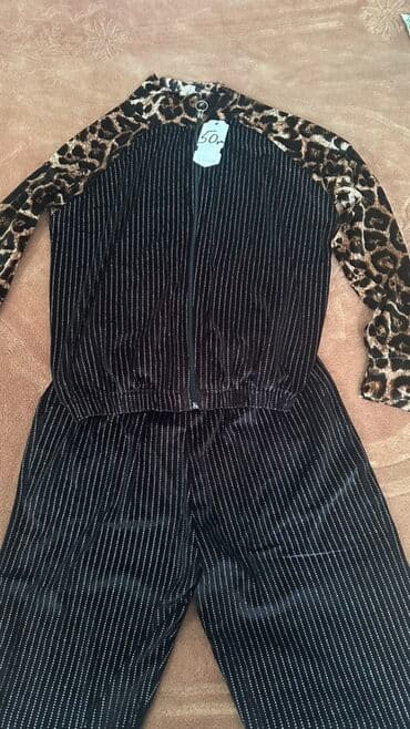 Tezedi Şalvar: eyni printdə, elastik bel, rahat kəsim. - Rənglər