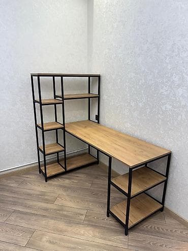 qədimi stol: Kompüter masası, Yeni, Açılan, Laminat, Dördbucaq masa — 2