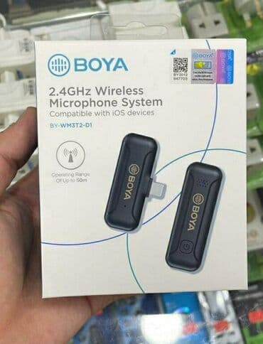 "BOYA- WM3T2-D1" naqilsiz yaxa mikrofonu. ⚜️BÜTÜN MALLAR YENIDIR!!!⚜️