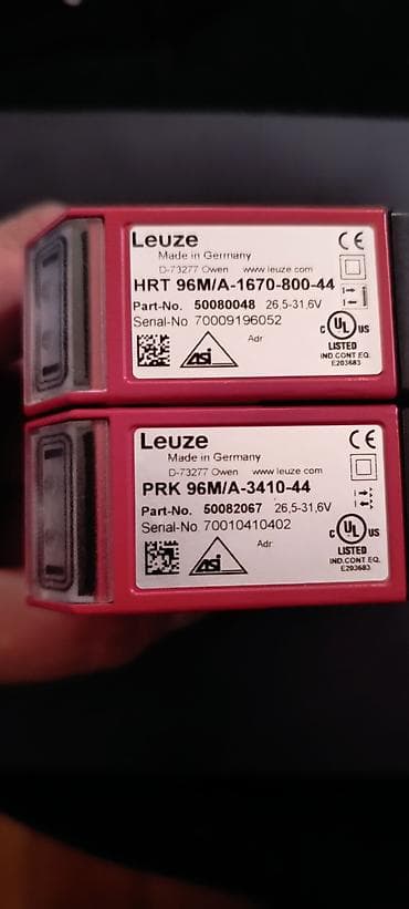 Nəqliyyat: Leuze fotoelektrik sensorlar toplusu - Model və part nömrələri: - PRK — 2