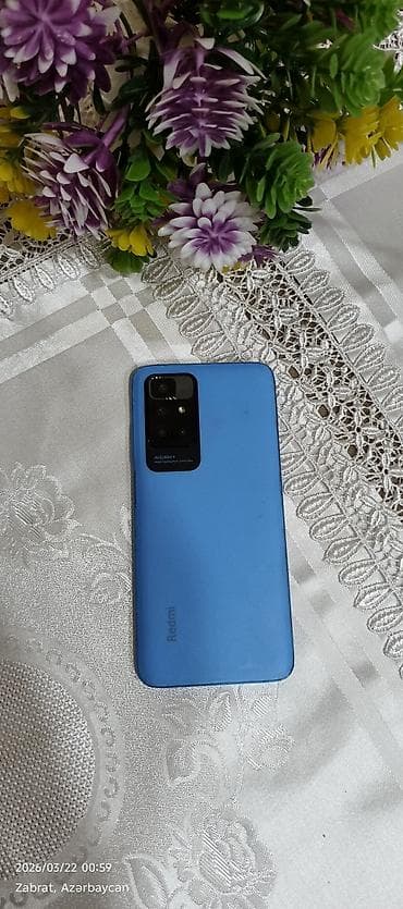 telefon gence: Redmi Note 10, 64 GB, rəng - Mavi — 1
