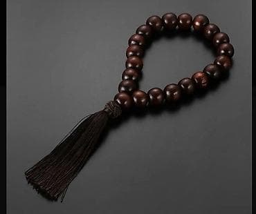 Təsbeh bəzəyi – avtomobil və ev üçün dekor - Material: tünd qəhvəyi