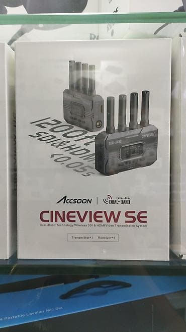 Accsoon CINEVIEW SE – Dual-Band (2.4GHz + 5GHz) texnologiyalı simsiz — 1