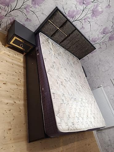 Офисная мебель на заказ: Mebel dəsti – çarpayı və tumba - Model: müasir minimal dizaynlı iki — 2