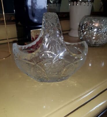 corek qablari: Xrustal Meyve qabi ve konfet qabi — 1