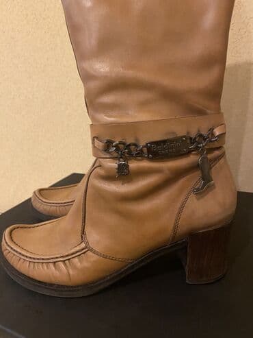 qadın çəkmələri: Çəkmə, Ölçü: 36, rəng - Bej, İşlənmiş — 3