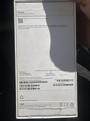 playstation 4 satisi: IPhone 16, 128 GB, Mavi, Face ID — 6