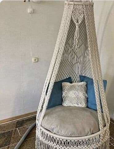 современные диваны: Yeni, Divan-yelləncək, Zontiksiz, Həsir toxunuşlu — 2