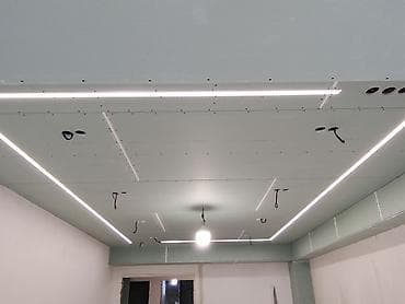 alçıpan: Hər növ tavan alçıpan işlərinin dizayna uyğun müasir üslubda — 3