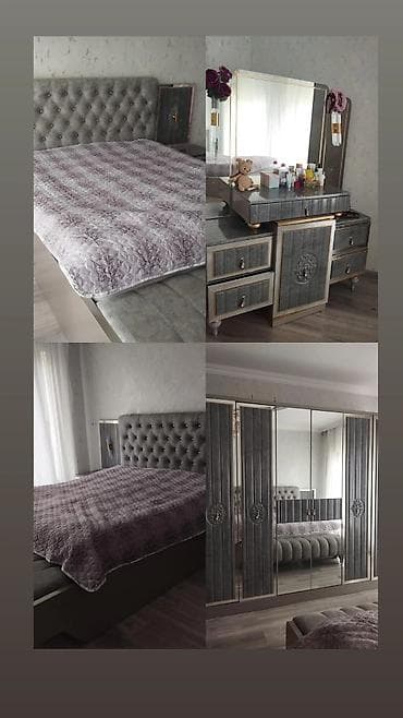 il: Yataq otağı dəsti - Komplekt: geniş çarpayı (başlıq kapitone düyməli — 4
