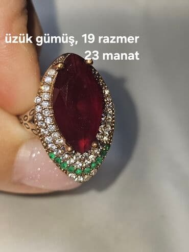 qizil adlarin yazilmasi: Dəstə daxildir: Üzük, Sırğa, Boyunbağı, 1 g — 7