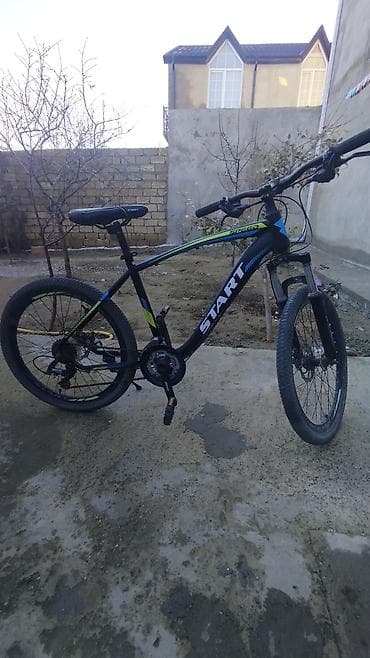 START markalı dağ velosipedi - Geniş, möhkəm alüminium tipli çərçivə