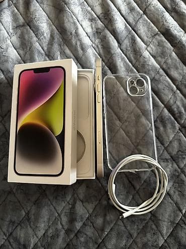 2 ci el komputer: IPhone 14 Plus, 256 GB, White Titanium, Face ID, Sənədlərlə, Zəmanət — 4