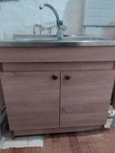 Mətbəx moydadırı ilə birlikdə paslanmayan poladdan bir gözlü sink və — 2