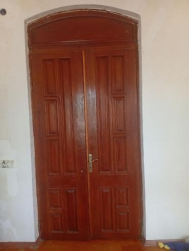 otag qapi: İkitaqlı taxta qapı dəsti - Material: kütləvi ağac (taxta), klassik — 1