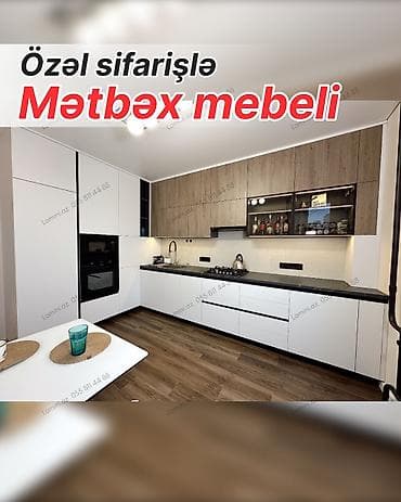 mdf metbex mebelleri: Sifarişlə mətbəx dəsti, MDF, Kredit yoxdur — 1