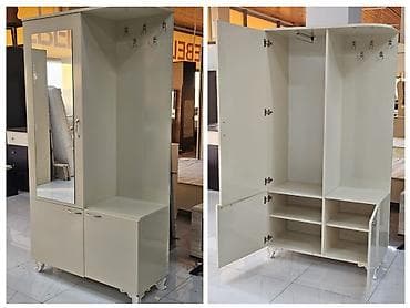 şifonerlər: 2 qapılı, Güzgülü, Bej, Açılan, Düz dolab — 1