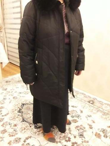 ucuz paltolar: Qadın üçün qara rəngli qış paltosu - Uzun model, dizə qədər - İsti — 8