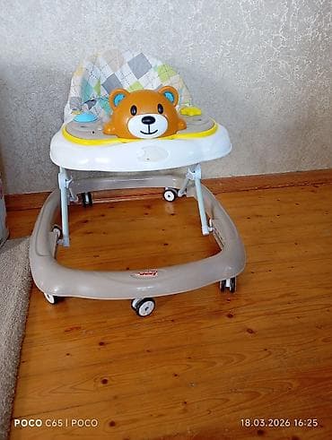 Uşaq gəzdirəni / velosiped tipli yeriş dəstəyi - Rənglər: ağ-boz