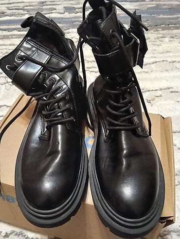 deri godekceler: Zara, Ölçü: 35, rəng - Qara, İşlənmiş — 5