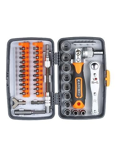 38 hissəli qollu tornavida və ucluq dəsti (2880B) Praktik plastik