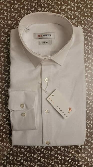 Köynək slimfit uzunqol Red Ranger, istehsal Türkiyə. Köynək pambığdır