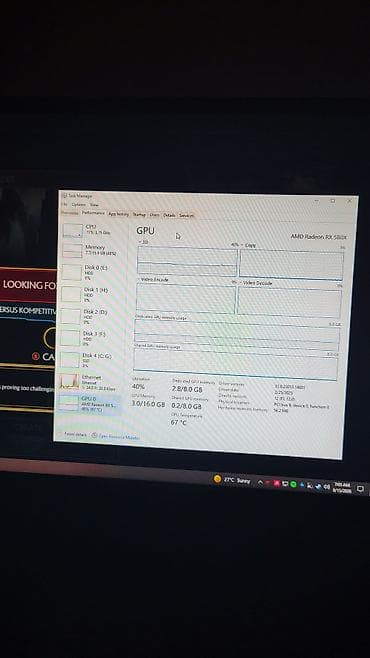 komputer korpus: Gaming/iş stasionar kompüter Komponentlər: - Prosessor: AMD Ryzen 5 — 2