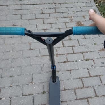 трюковой самокат купить в баку: Freestyle skuter - Rəng: qara gövdə, mavi-aqua tutacaqlar - — 2