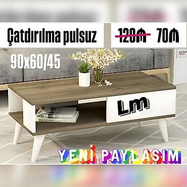 Yeni TAB jurnal masası Yeni və sifarişlə💫 Qiymət : 70₼ Ölçü — 2