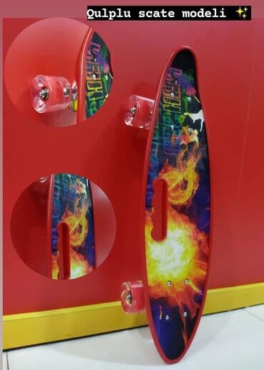 hoverboard ikinci el: Skeytbord, Kaykay, Skeyt və Pennyboardlar🛹 🔹️İşıqlı gel təkərlər 💡 — 1