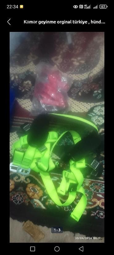 alt geyim: Yüksək işlərdə işləmək üçün, təhlükəsizlik kəməri — 2