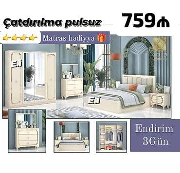 masaj kravati: *Yataq dəsti / Yataq otağı mebeli* ✔️Rəng seçimi var *🎁Matras — 1