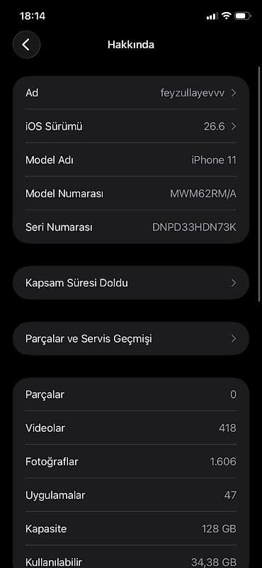 kohnə soyuducu alıram: IPhone 11, 128 GB, Ağ — 7