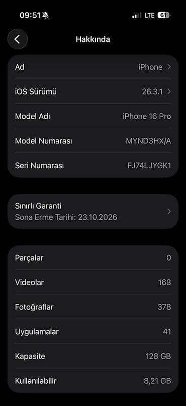 iphone 11 arxalıq: IPhone 16 Pro, 128 GB, Natural Titanium — 3