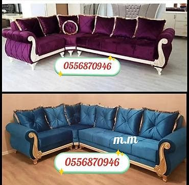 tek taxtlar: Künc divan, Qonaq otağı üçün, Parça, Bazalı, Açılan, Kitab — 6