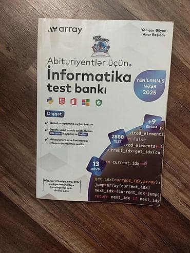 ipg informatika pdf: Məhsul: “Abituriyentlər üçün İnformatika test bankı” – yenilənmiş nəşr — 1