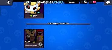 saat sekilleri: Brawl Stars oyun hesabı - Kuboklar: 42,305 - Dərəcə: 46 səviyyə, XP — 2