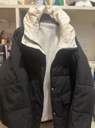 qış qadın koftaları: Qışlıq qadın/palto tipli şişmə gödəkçə - Rəng: qara, kontrast açıq — 3