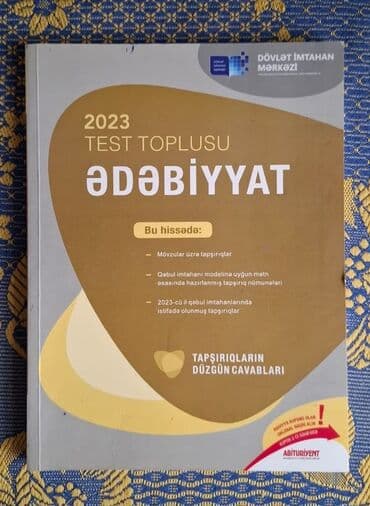 taim kurikulum test kitabı pdf 2023: Məhsul: 2023 Test Toplusu – Ədəbiyyat (DİM) Xüsusiyyətlər: - Mövzular — 1