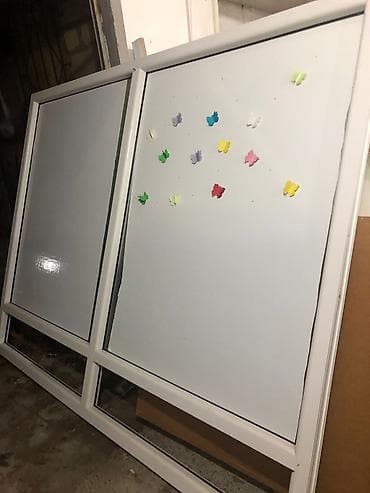 qıf nədir: PVC alüminium profilli iç otaq arakəsmə dəsti satılır. 2 si bir yerdə — 3