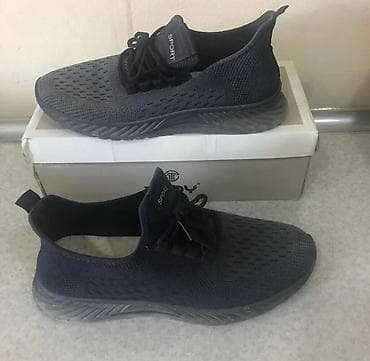 qaçış ayaqqabısı: Kişi idman ayaqqabısı – Tripy qutusu ilə - Rəng: tünd boz/qara - Üst — 1