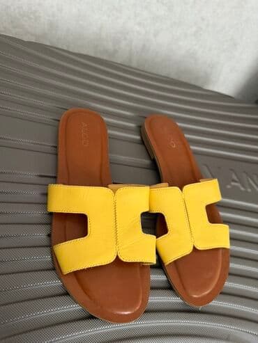 женские босоножки на танкетке: Aldo, Ölçü: 36, rəng - Sarı, Yeni — 1