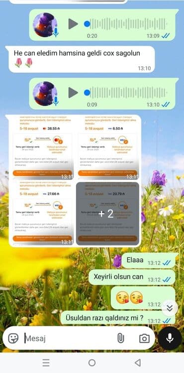 Организация мероприятий: Temu dan ödənişləri qaytarma usulü öyrədilir. kargo usulü dur. 1 — 2