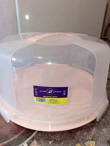 icki qabı: Tort və şiriniyyat qabı, rəng - Çəhrayı, Azərbaycan — 1